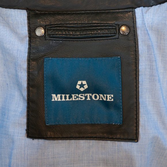 Milestone NWT Dark Gray Lamb Leather Heinar Jacket - Picture 5 of 7